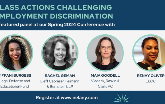 Rachel Geman to Speak at Upcoming NELA NY Chapter Spring 2024 Conference