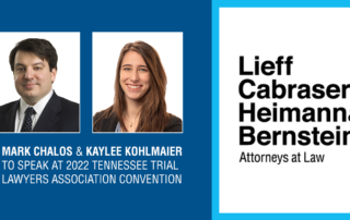 Mark Chalos and Kaylee Kohlmaier to Speak at Tennessee Trial Lawyers Association Annual Convention