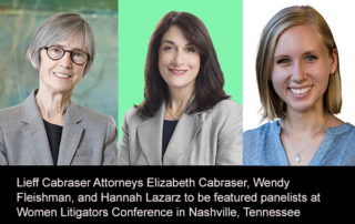 Lieff Cabraser Attorneys Featured Panelists at Women Litigators Conference in Nashville