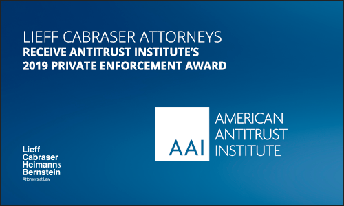 Lieff Cabraser Duke/UNC “No Poach” Case Team to Receive Antitrust Institute’s 2019 Private Enforcement Award