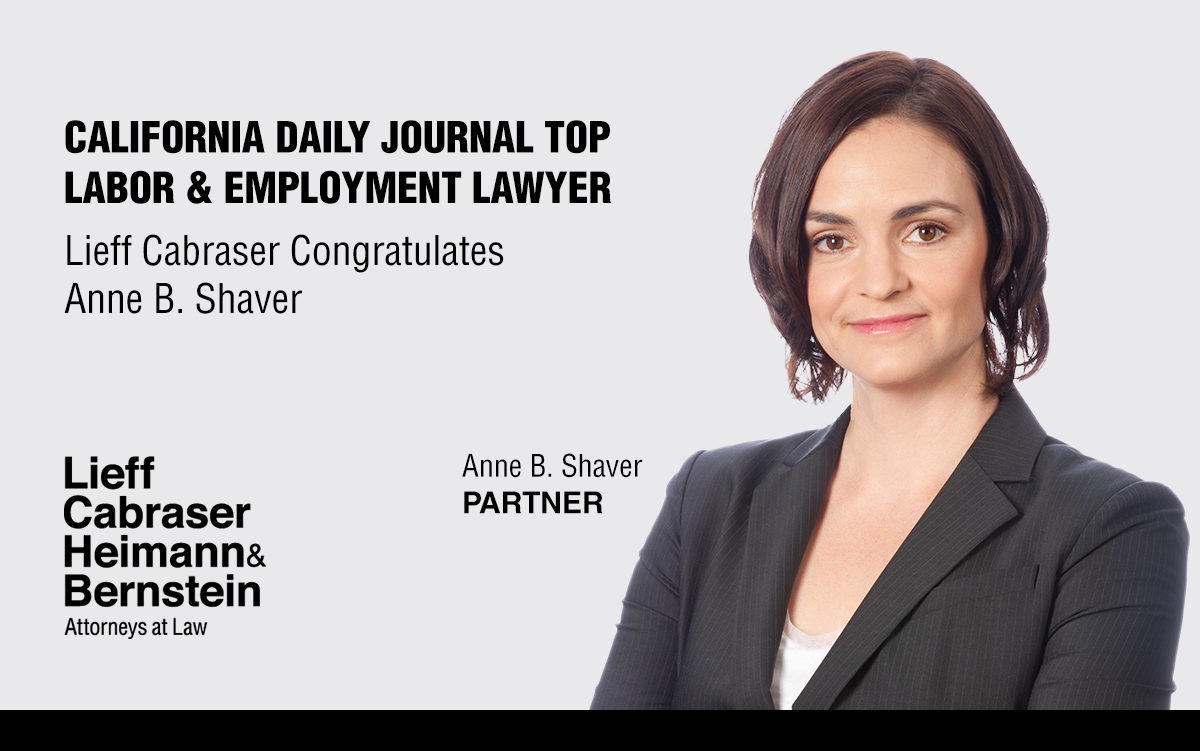 Daily Journal Names Anne Shaver a “Top Labor & Employment Lawyer” for 2022