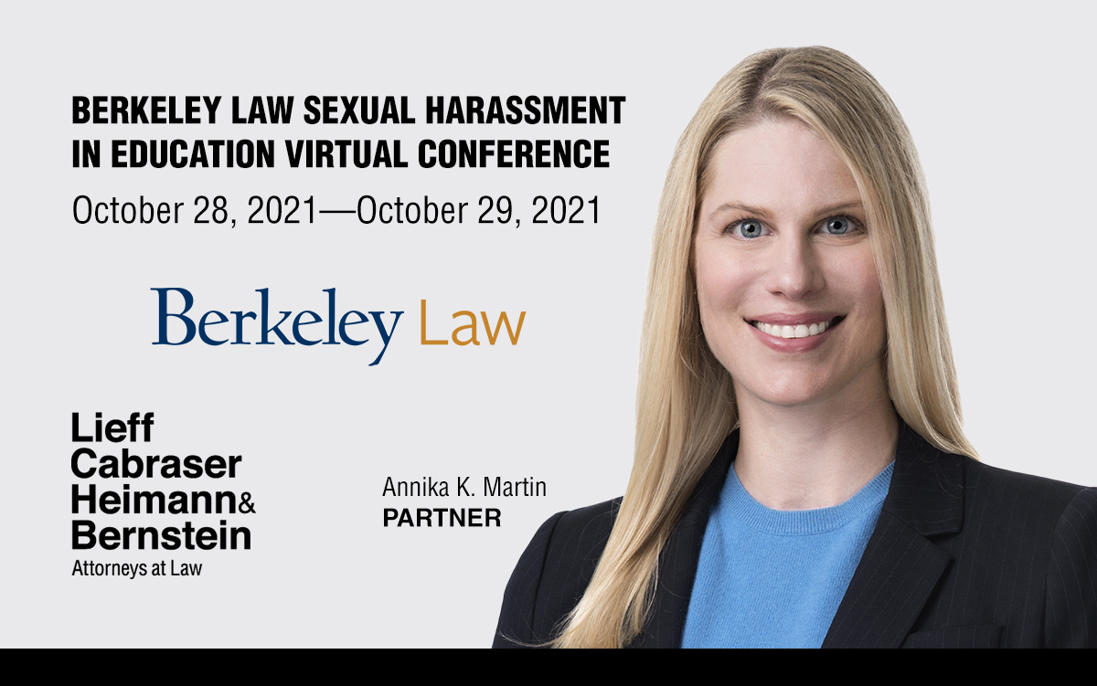AKM Berkeley Law 2021 Sexual Harassment in Education Conference