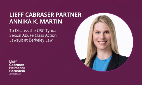 Annika K. Martin to Discuss the USC Tyndall Sexual Abuse Class Action Lawsuit at Berkeley Law