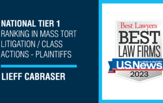 U.S. News & Best Lawyers Honors Lieff Cabraser in 2023 Edition of ‘Best Law Firms’
