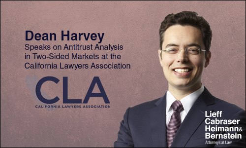 Dean Harvey to Speak on Anticompetitive Practices in the 