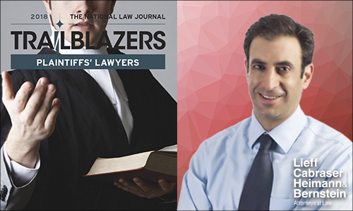 National Law Journal Names Eric Fastiff a “Plaintiffs’ Law Trailblazer”