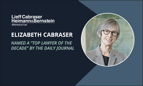 Elizabeth Cabraser Top Lawyer of the Decade