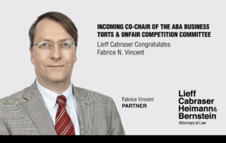 Fabrice Vincent Appointed Co-Chair of the Business Torts & Unfair Competition Committee of the ABA Section of Litigation