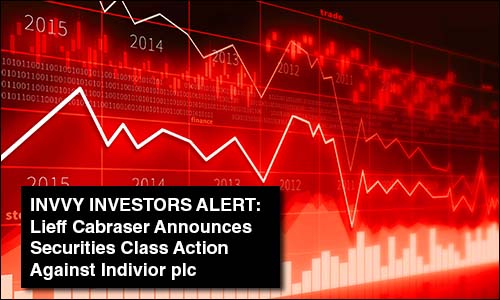 Lieff Cabraser Announces Securities Class Action Against Indivior plc