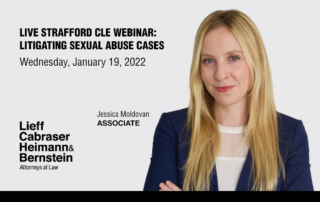 Jessica Moldovan to Appear as Featured Faculty at Strafford CLE Webinar on Litigating Sexual Abuse Cases  