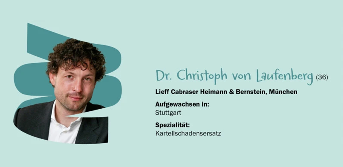 Dr. Christoph von Laufenberg JUVE 40 Under 40 List