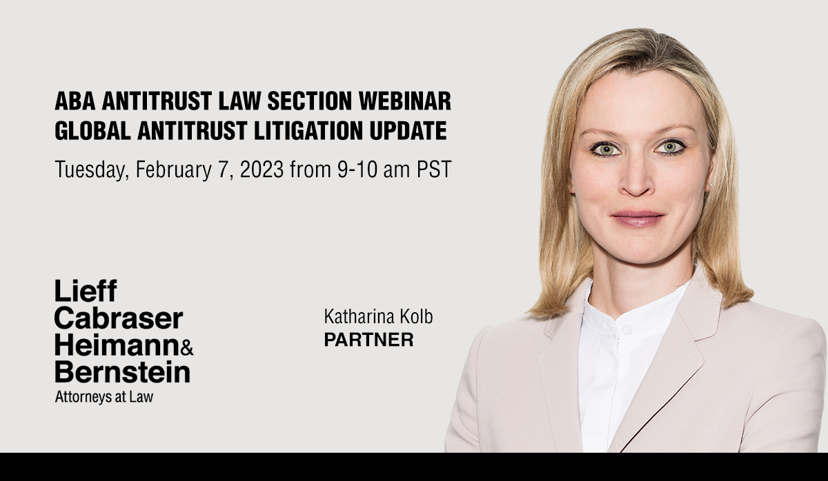 Katharina Kolb Featured in ABA Antitrust Law Section Webinar on the Latest Developments in Global Antitrust Litigation