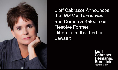 Nashville News Anchor Demetria Kalodimos and TV Station WSMV Resolve Dispute