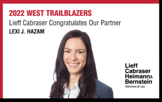 Lexi Hazam Named a “West Trailblazer” for 2022 by The American Lawyer
