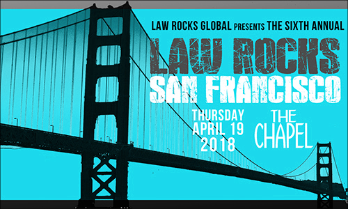6th Annual Law Rocks Featuring Lieff Cabraser's R23s is Fast Approaching