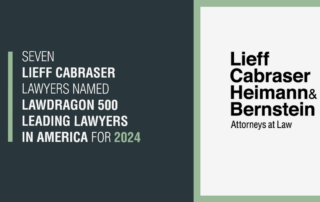 Seven Lieff Cabraser Partners Named to 2024 “Lawdragon 500 Leading Lawyers in America” List