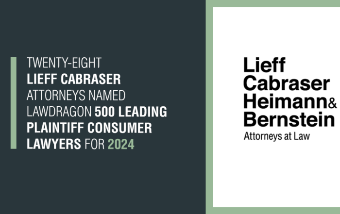 Lawdragon “500 Leading Plaintiff Consumer Lawyers” for 2024
