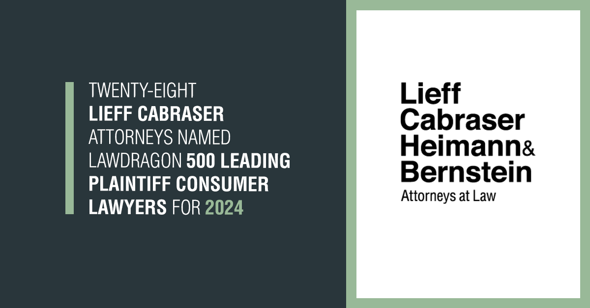 Lawdragon “500 Leading Plaintiff Consumer Lawyers” for 2024