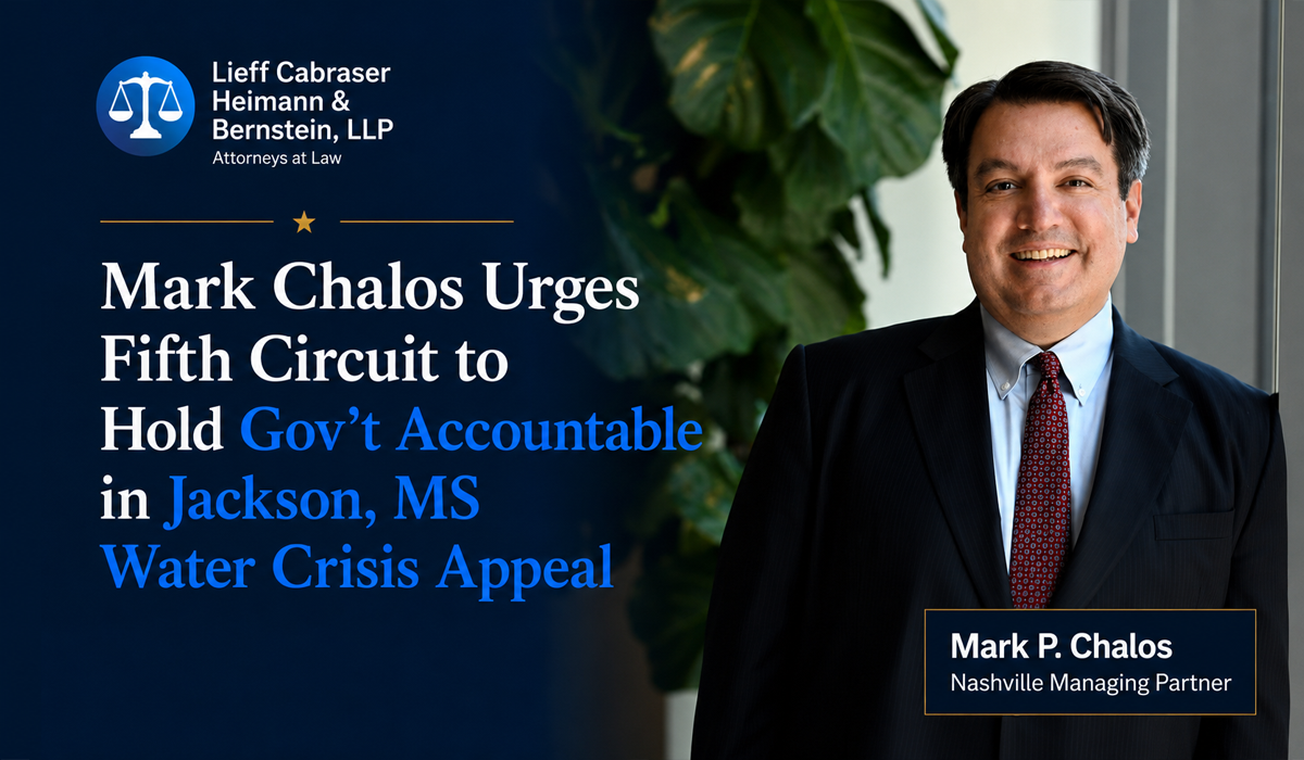 Mark Chalos Jackson Water Crisis Appeal