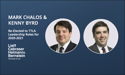 Mark Chalos & Kenny Byrd Re-Elected to Leadership Roles in the Tennessee Trial Lawyers Association for 2020-2021