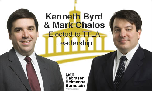 Mark Chalos & Kenneth Byrd Elected to Leadership Roles in the Tennessee Trial Lawyers Association
