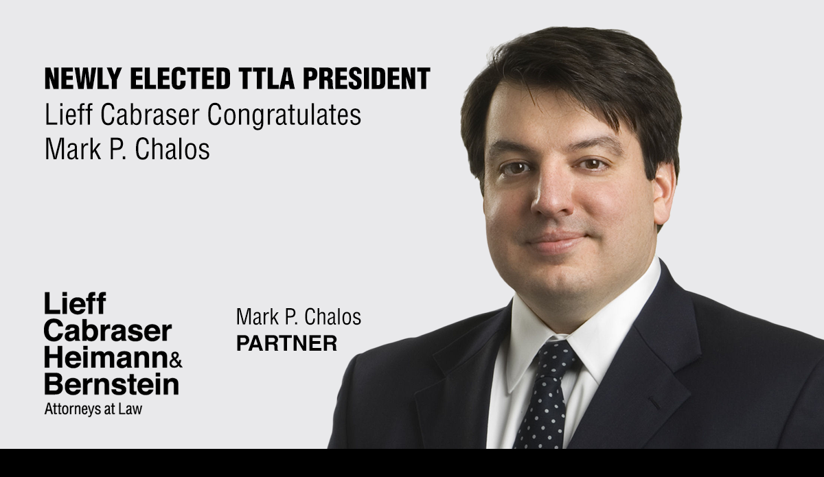 Mark Chalos Named President of the Tennessee Trial Lawyers Association