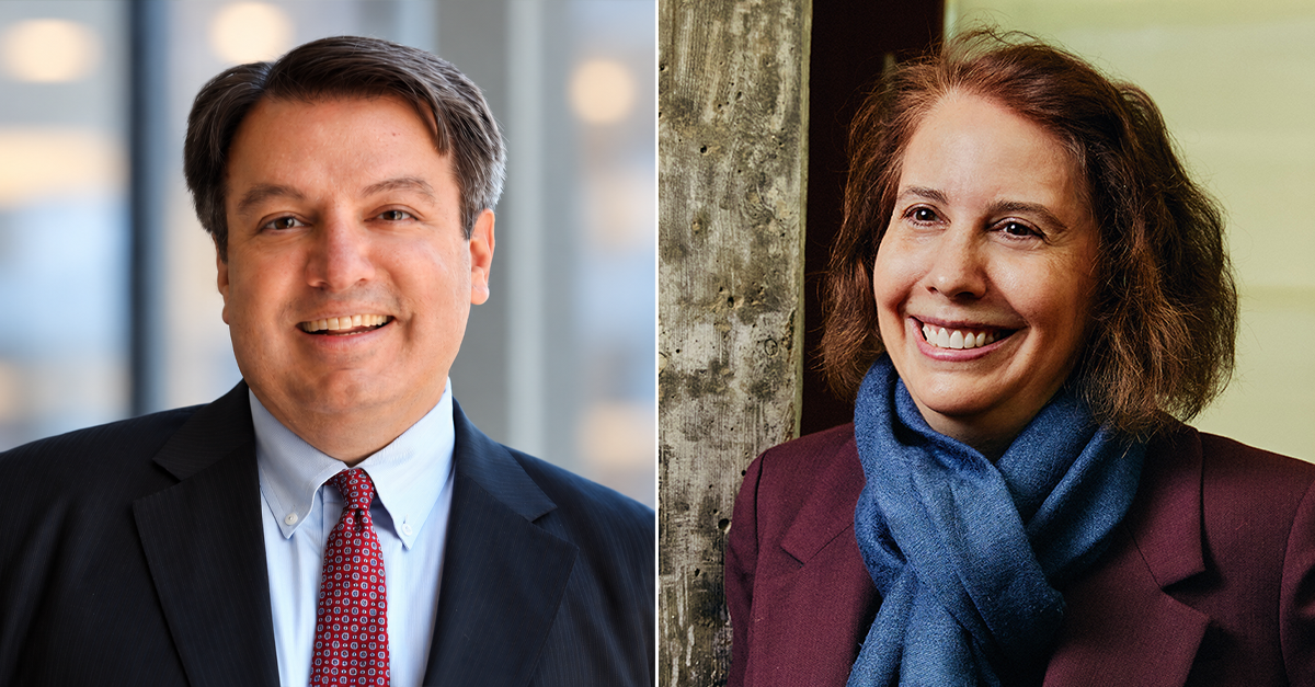 Mark Chalos and Rachel Geman