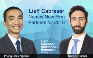 Lieff Cabraser Names New Firm Partners for 2018