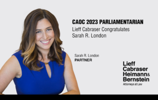 Sarah London Elected to Serve on CAOC Executive Committee as 2023 Parliamentarian