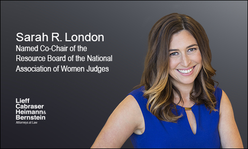 Sarah London Named Co-Chair of the Resource Board of the National Association of Women Judges