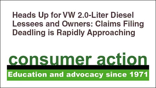 Final claims deadline approaches for Volkswagen (VW) settlement