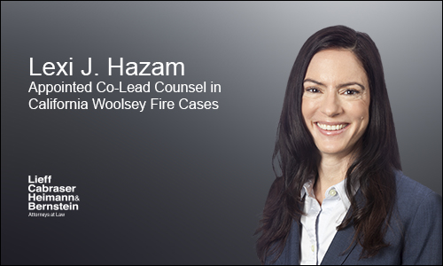 Lexi J. Hazam Appointed Co-Lead in California Woolsey Fire Cases