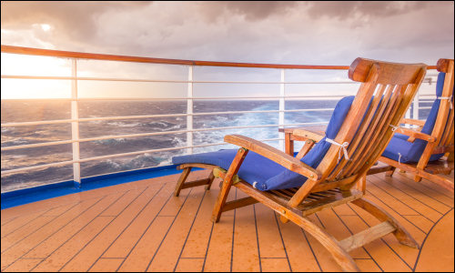 Cruise ship with no passengers