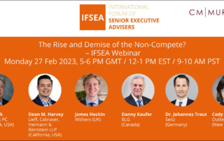 Dean Harvey Featured in IFSEA Webinar “The Rise and Demise of the Non-Compete?”