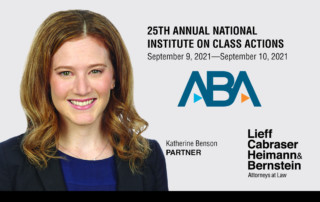 Katherine Lubin Benson to Discuss Ethical Issues in Class Actions at ABA National Institute on Class Actions