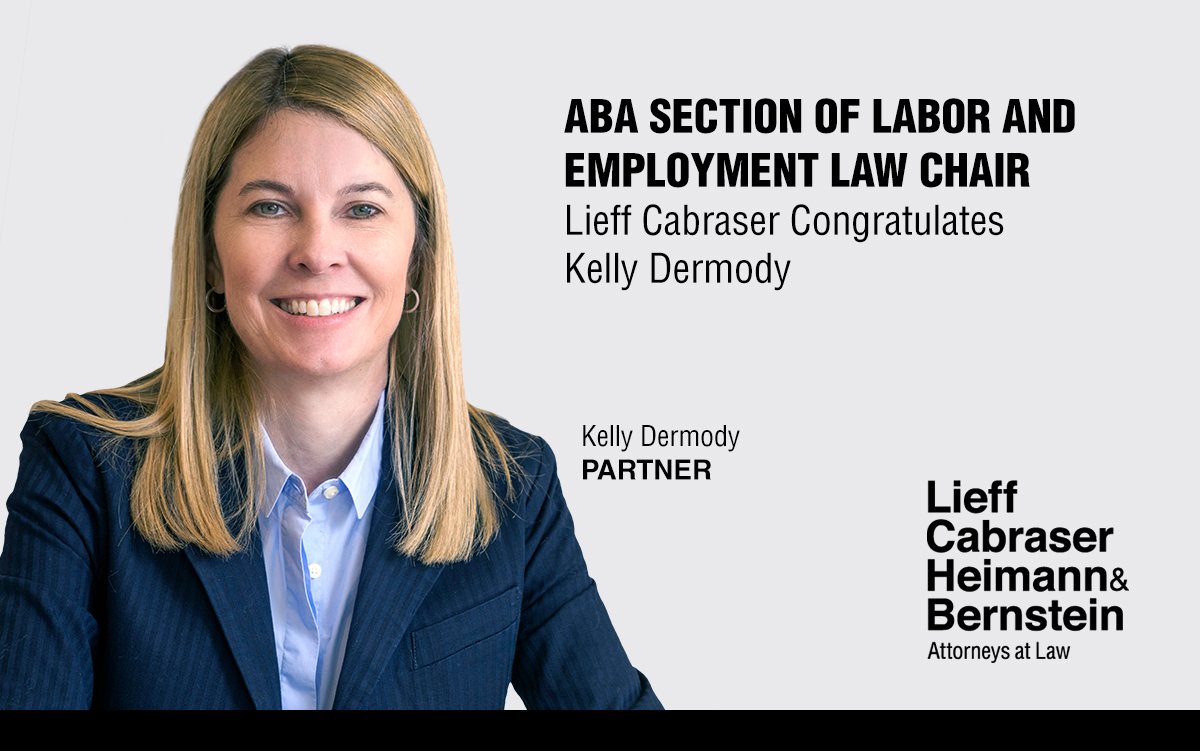 Kelly Dermody Inducted as Chair of the ABA Section of Labor & Employment Law