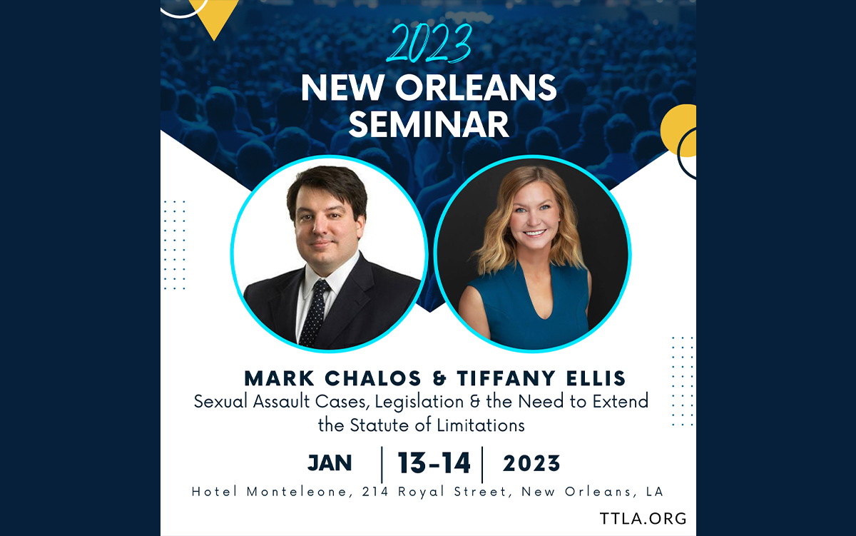 Mark Chalos to Discuss Sexual Abuse Litigation at Upcoming TTLA Seminar