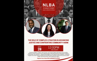 NLBA CLE Complex Litigation and Community Benefits