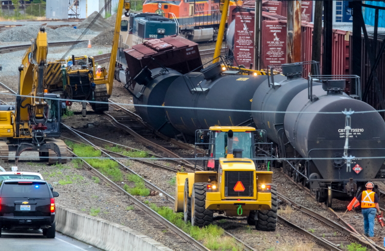 Train derailment and toxic spill