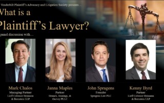 Mark Chalos and Kenny Byrd Featured on a Panel at Recent Vanderbilt Law School Career Event